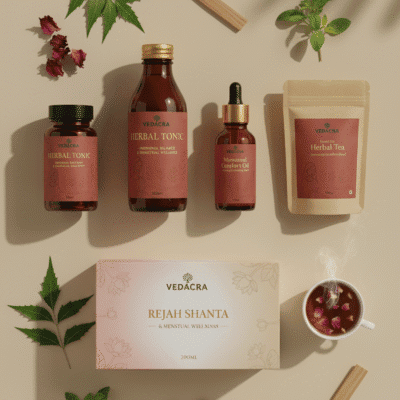 Vedacara Rajah Shanta Sangraha – Ayurvedic Menstrual Pain Relief Kit