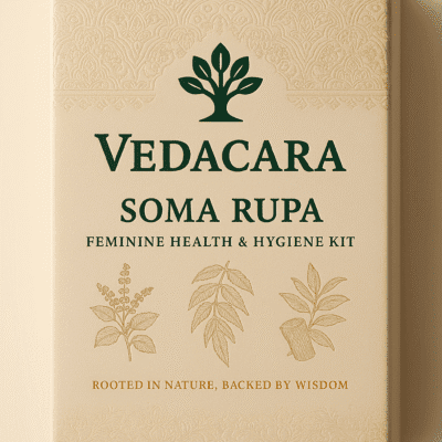 Vedacara Soma Rupa Sangraha – Ayurvedic Feminine Health & Hygiene Kit with natural herbal care products